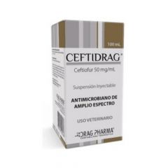 CEFTIDRAG Inyectable 100 ml