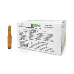 EPINEFRINA 1 mg/ml 100 AMP BIOSANO