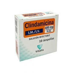 CLINDAMICINA 600 mg/4 ml 10 FCO AMP