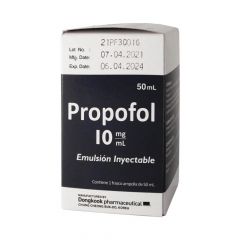 PROPOFOL Emulsión 1% FA 50 ml
