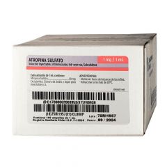 ATROPINA 1 mg/ml 1 ml 100 AMP FRESENIUS KABI