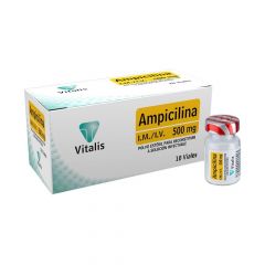 AMPICILINA POLVO SOL INY 500 mg x  10 FC AMP