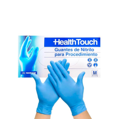 GUANTE NITRILO L/P CELESTE TALLA M - HEALTH TOUCH