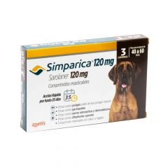 SIMPARICA 120 mg (40,1 - 60 kg) x 3 comp