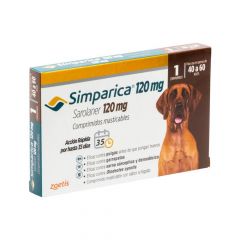 SIMPARICA 120 mg (40,1 - 60 kg) x 1 comp