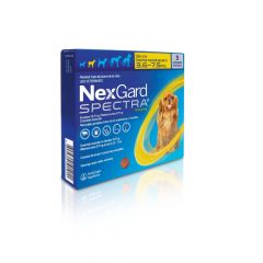 NEXGARD SPECTRA 3,6 - 7,5 kg x 3 tabletas